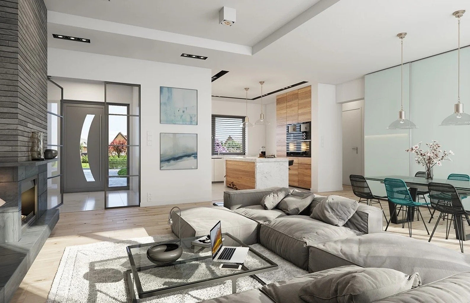 Modern Family House Plan 18m X 17m- Modern Floor Plans, 4 Bedroom 173 ...