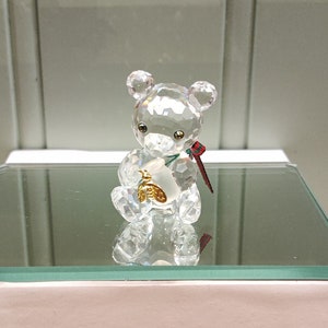 スワロフスキークリスタルのクリスベアとハニーポットの置物 - Etsy 日本