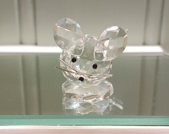 Figura de ratón de cristal Swarovski - Réplica 2004 - Diseño de Max Schreck