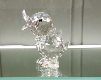 スワロフスキークリスタル リスの置物（ナッツ付き） - 箱入り - Etsy 日本