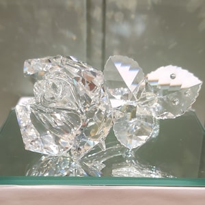 Retired Swarovski Crystal Rose Figurine - Michael Stamey Design