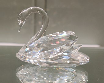 Statuina Piccolo cigno in cristallo Swarovski - Articolo promozionale di compleanno VDF - Piccolo cigno - Cristallo Swarovski - Statuina di cristallo - IN SCATOLA