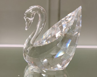 スワロフスキークリスタル スワン フィギュア - 大きな白鳥 - 箱入り