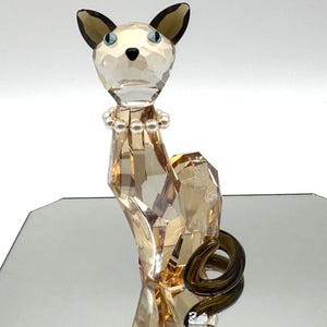 Swarovski Siamese Cat Diane - Swarovski crystal figurine - House of cats - Lovlots - Swarovski lovlots - BOXED - DAMAGED