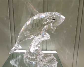 Swarovski Crystal Killer Whale Figurine – Michael Stamey Design