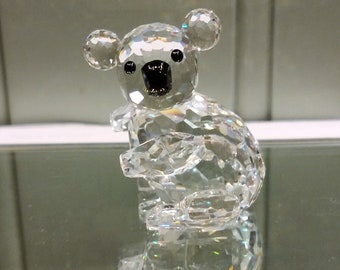 Swarovski Kristallen beeldje - Grote Linkse Koala Beer - Swarovski Kristal - Kristallen beeldje - grote Koala