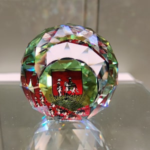 Figurina di cristallo Swarovski - Swarovski papiergewicht Rudesheim am Rhein - figurina di cristallo - regalo - kristallen bureel - ufficio - Inscatolato