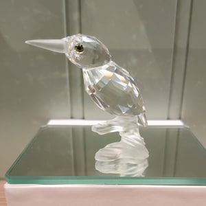 Swarovski Crystal Kingfisher Figurine on Branch - In the Trees Series