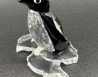 Swarovski Symbols Penguin Set #627067 and #627068 Mother With Baby
