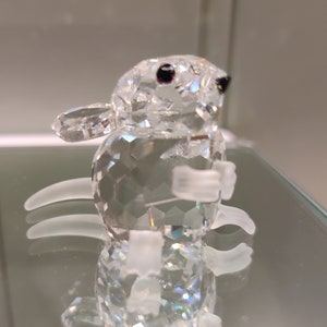 Swarovski veldmuis - Kristallen beeldje - vintage dier - kristallen muis - Swarovski kristal - BOXED