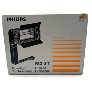 Philips PSG017 Movielight – Lampada da studio vintage per pellicole cinematografiche – Luce alogena da studio da 1000 W – Germania Ovest - CONFEZIONE ORIGINALE