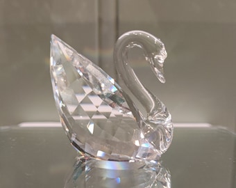 スワロフスキークリスタルの白鳥の置物 - Etsy 日本