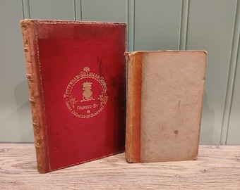 Conjunto de libros antiguos de historia estadounidense: 1831-1909 Libros decorativos