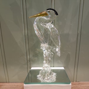 Swarovski Crystal Heron - Etsy