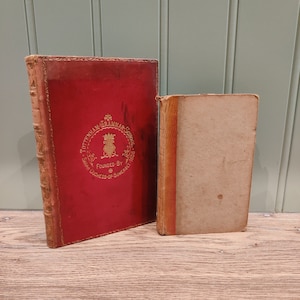 Série de 2 livres anciens sur l&#39;Amérique ou écrits par un Américain - 1831-1909 - livres de décoration - Londres - Philadelphie