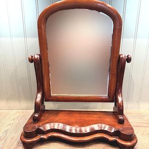 Antique Dressing Table Mirror – Mahogany Veneer – 19th Century - England