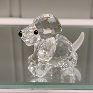 Swarovski Crystal figurine - Swarovski Beagle Sitting - Dog - crystal animal figurine - Swarovski Crystal - BOXED