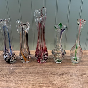 Max Verboeket Kristalunie Art Glass Vase: Dutch Design, Colored Crystal (Sold per Piece)