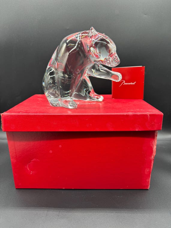 3 ours en cristal de Baccarat (prix à la pièce) | eBay