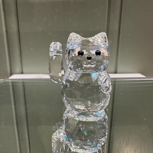 Swarovski Lucky Cat - Little Messengers Series - Dierenbeeldje Kristal - Swarovski kristal - Kristallen kat - kattenbeeldje - BOXED