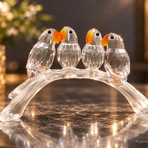 Swarovski Lovebirds - Etsy
