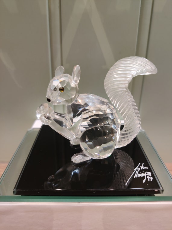 新品【Swarovski 】Squirrel Crystal 置物 Swarovski Crystal 10th Anniversary Squirrel – Bianca Jewelry
