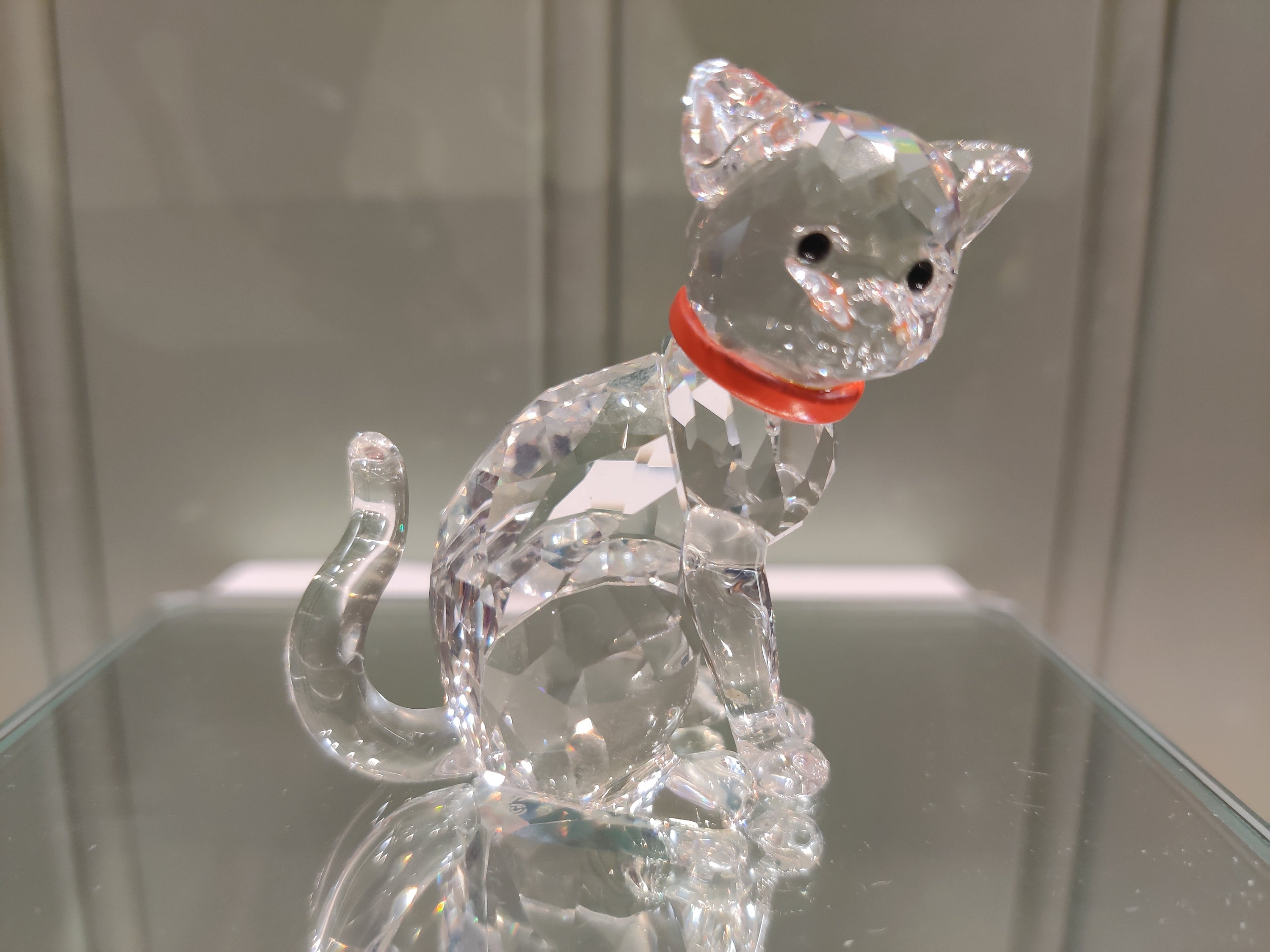 Retired Swarovski Crystal Cat - Etsy