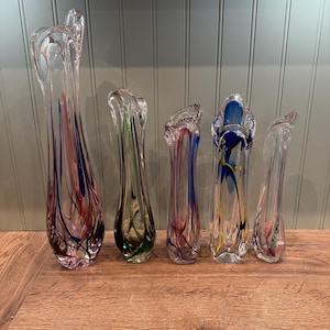 Max Verboeket Kristalunie Art Glass Vase: Dutch Design, Colored Crystal (Sold Separately)