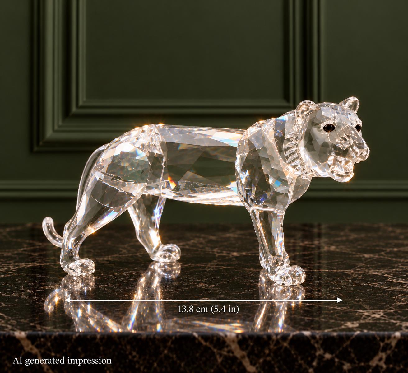 Swarovski Crystal Figurines Tiger - Etsy