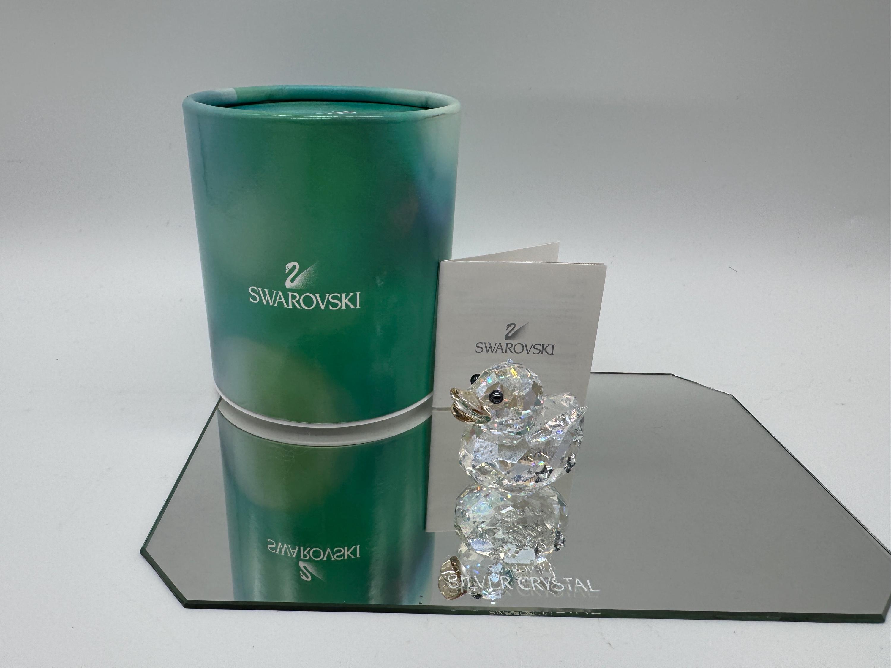 スワロフスキークリスタルエンジェルダックフィギュア – 箱入り