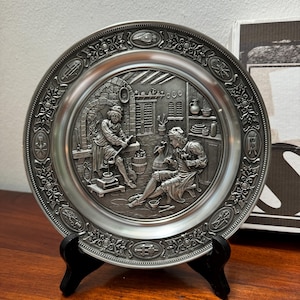 SKS Pewter Sammelteller “Der Silberschmied” - Johannes Albertus Wennekes - Weißblech