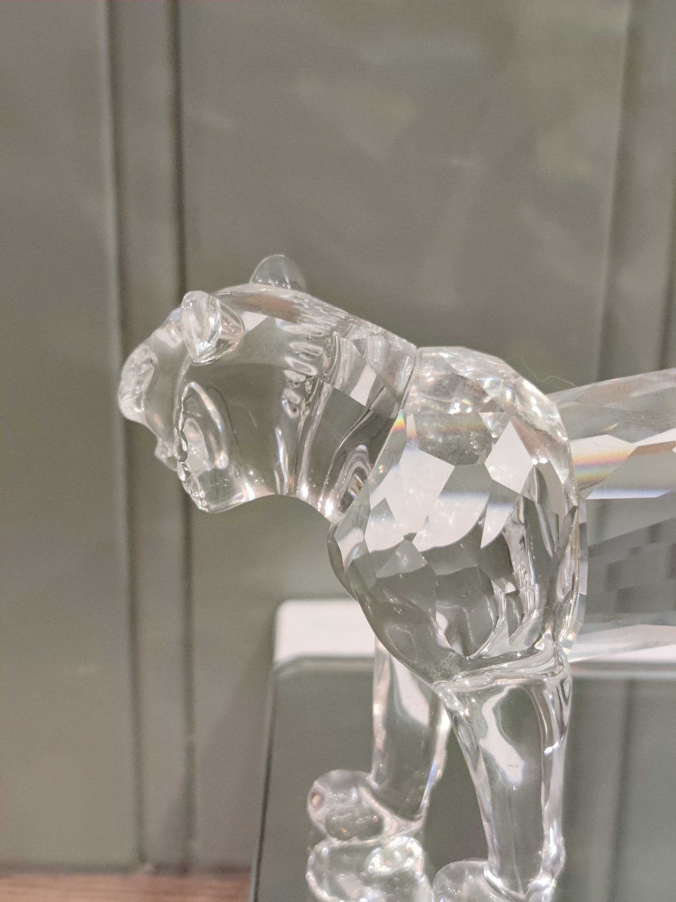 Swarovski Crystal Tiger Figurine - Endangered Species Collection