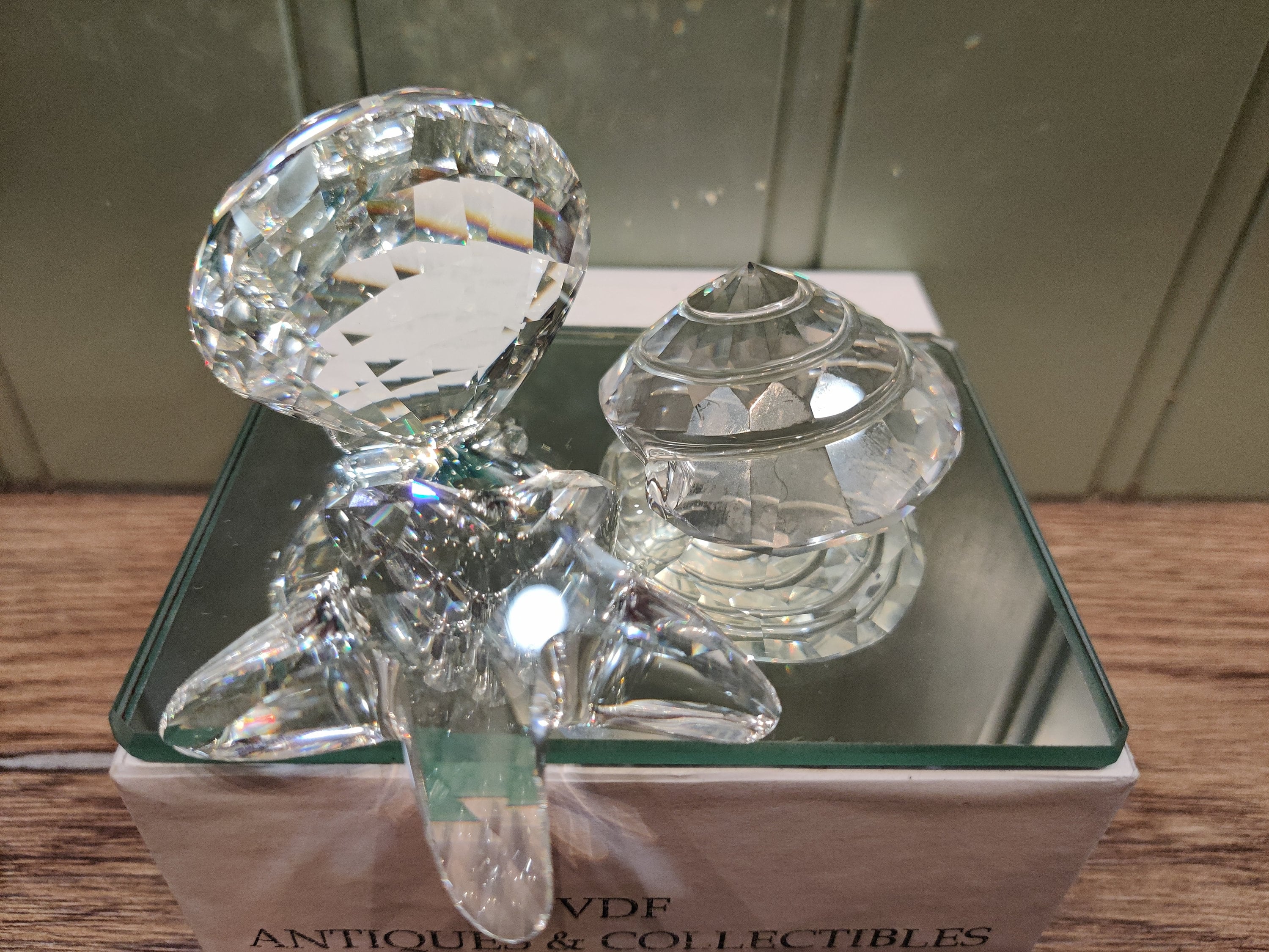 Swarovski Crystal 3-piece Shell Set: Scallop, Top Shell, Starfish