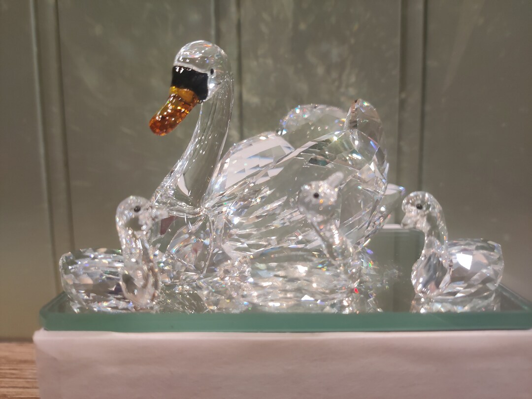 RARE Swarovski SCS Jubilee Swans Limited Edition Swarovski Etsy