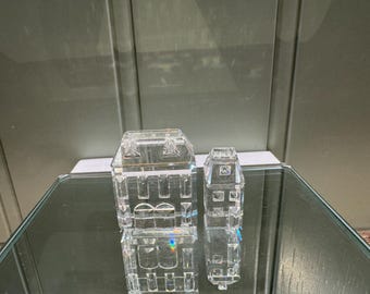 Swarovski Crystal Houses Figurine Set: Crystal Cities Series - Etsy
