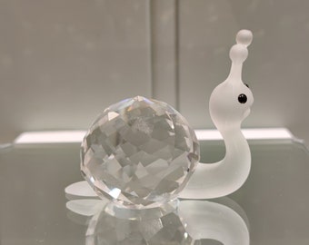 Swarovski Kristallen beeldje - Swarovski Slak - Kristallen beeldje - Kristallen Slak - Swarovski Kristal