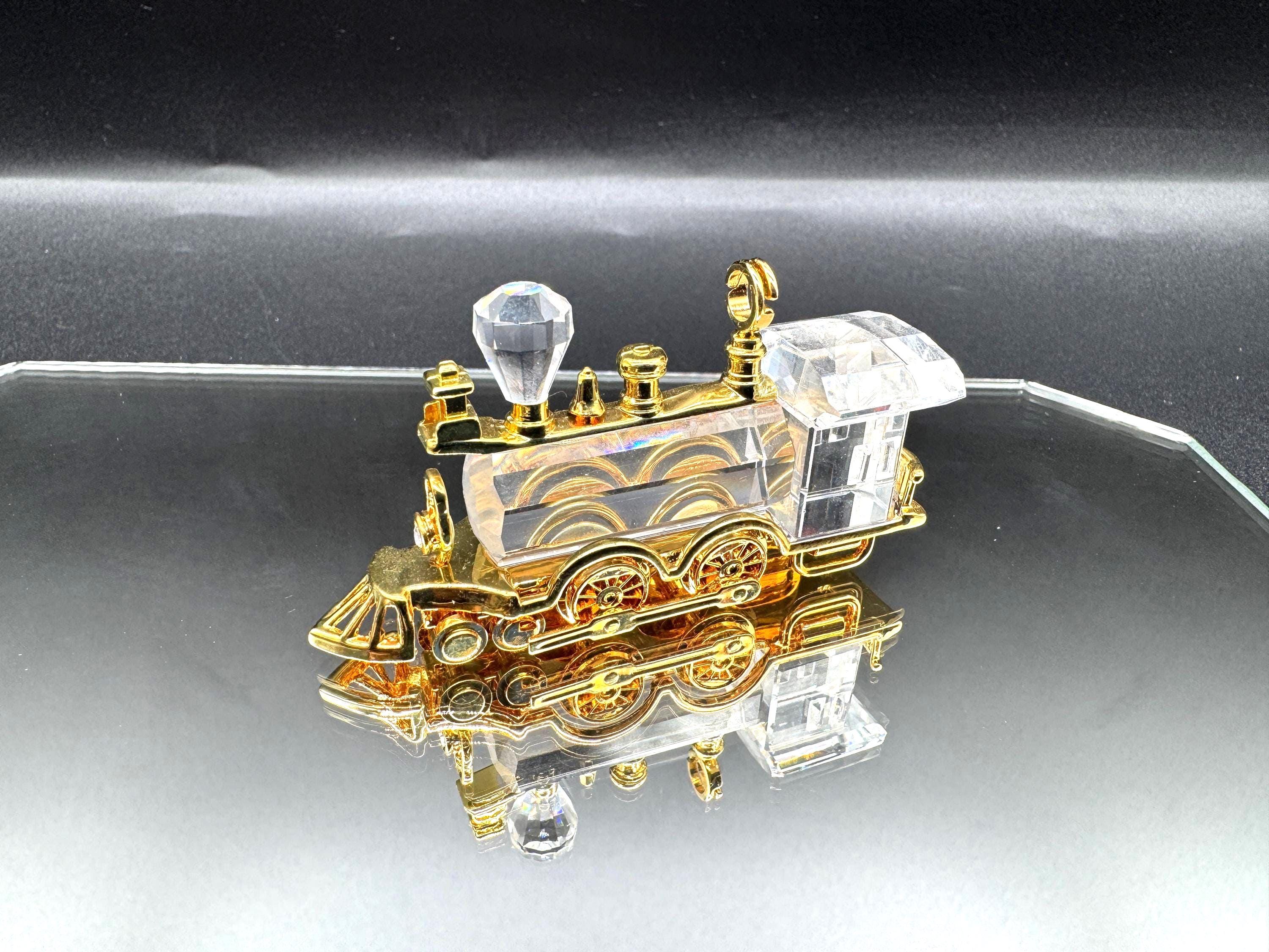 Swarovski Christmas Crystal Train - Etsy