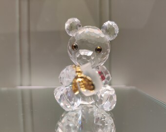 スワロフスキークリスタルのクリスベアとハニーポットの置物 - Etsy 日本