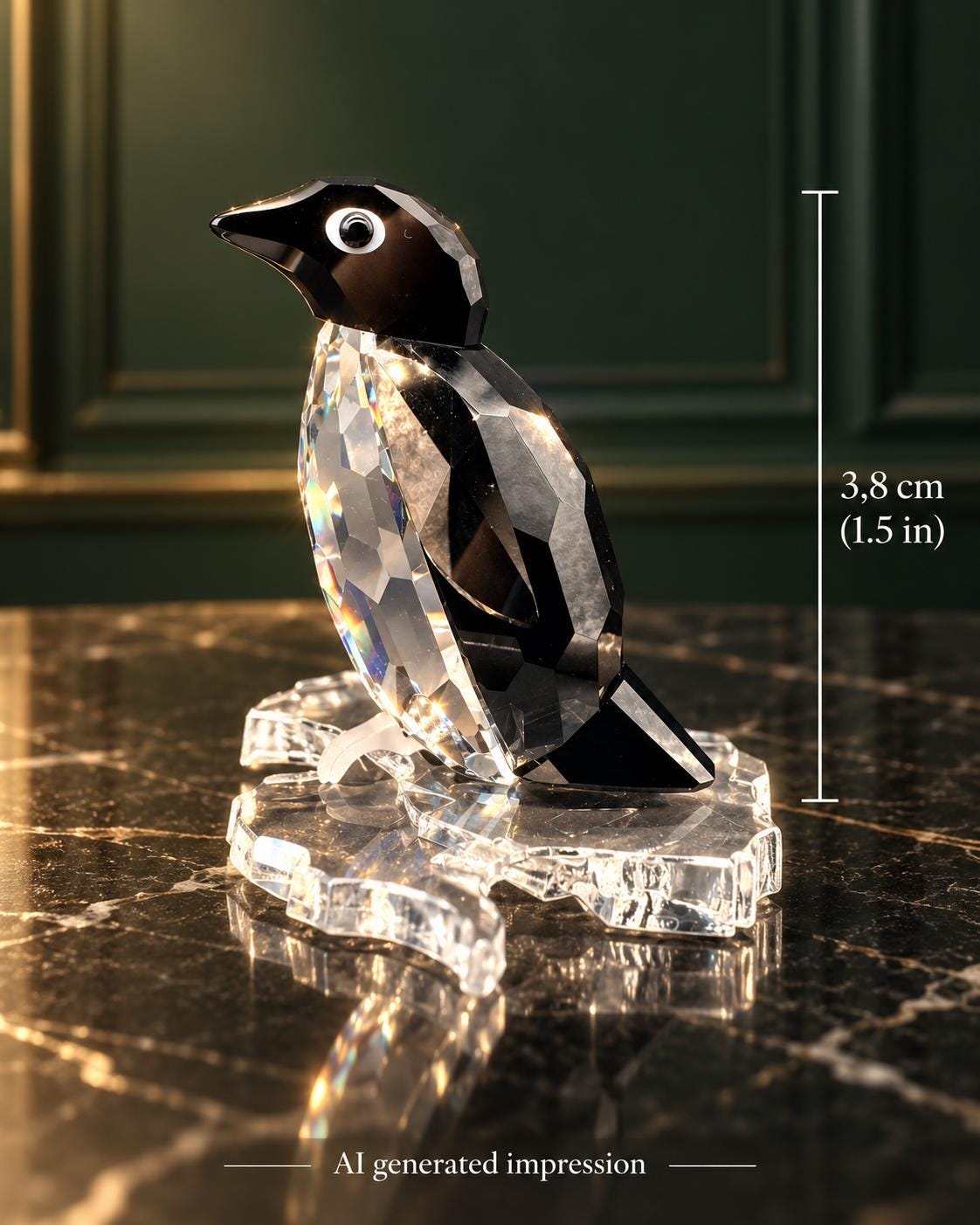 Swarovski Penguin Figurines - Etsy
