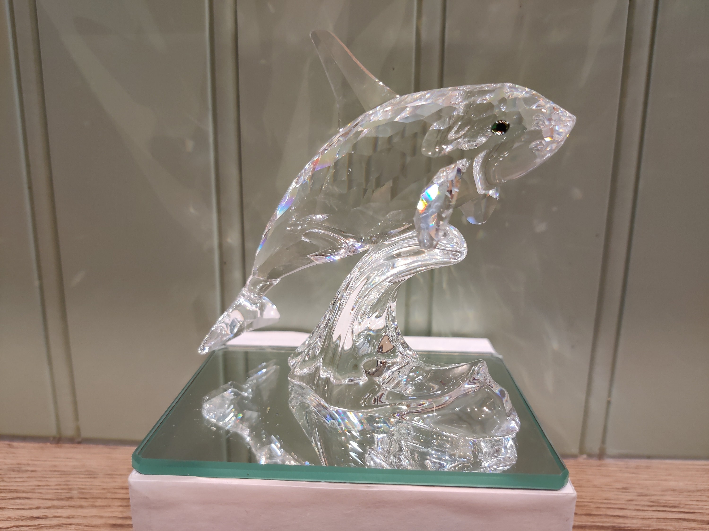 Swarovski Crystal Killer Whale Figurine – Michael Stamey Design