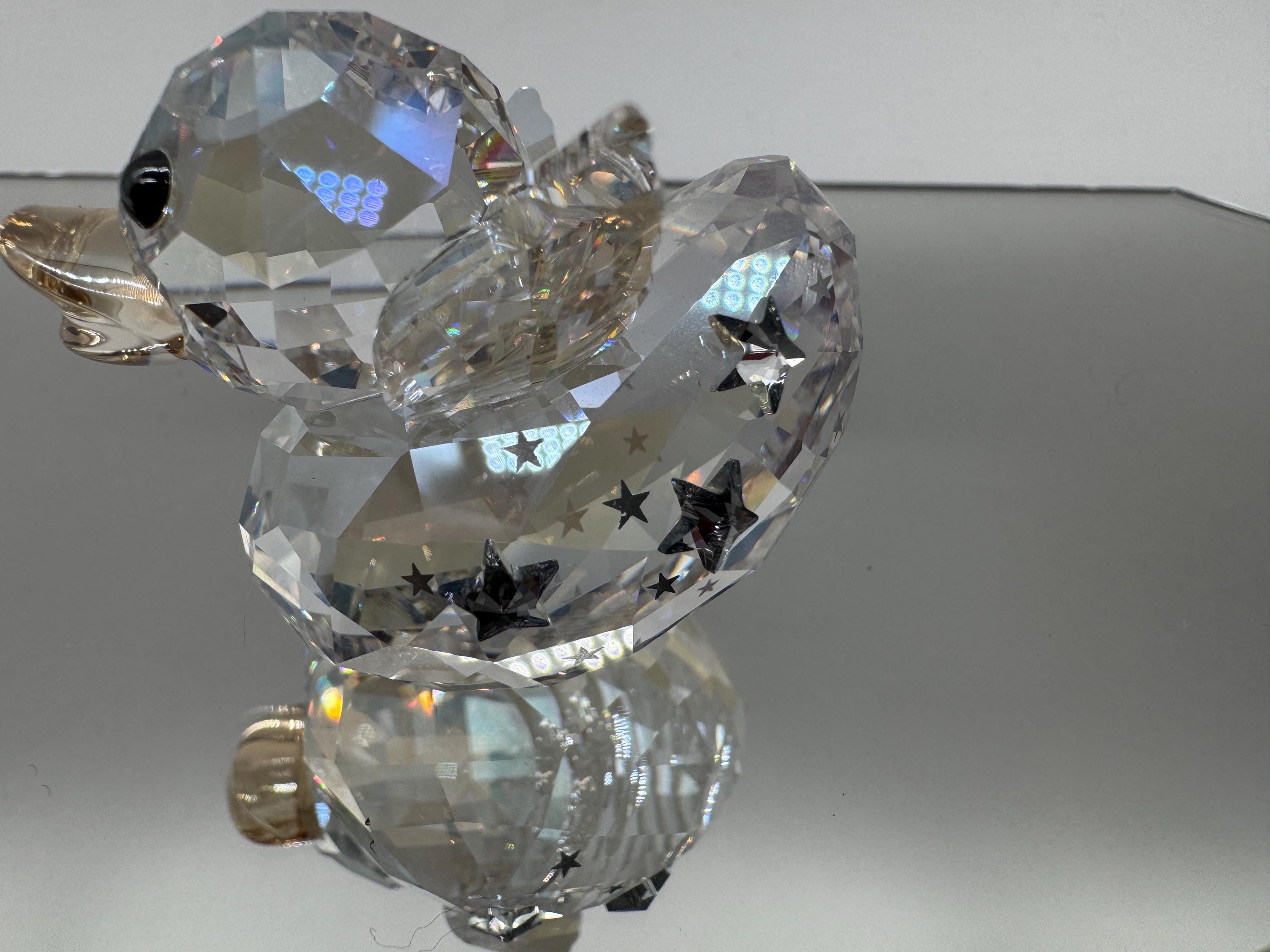 スワロフスキークリスタルエンジェルダックフィギュア – 箱入り