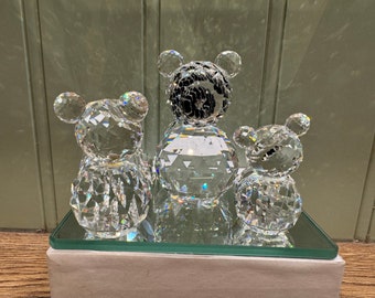 Swarovski Crystal Figurines 3-piece Set - Swarovski Bear