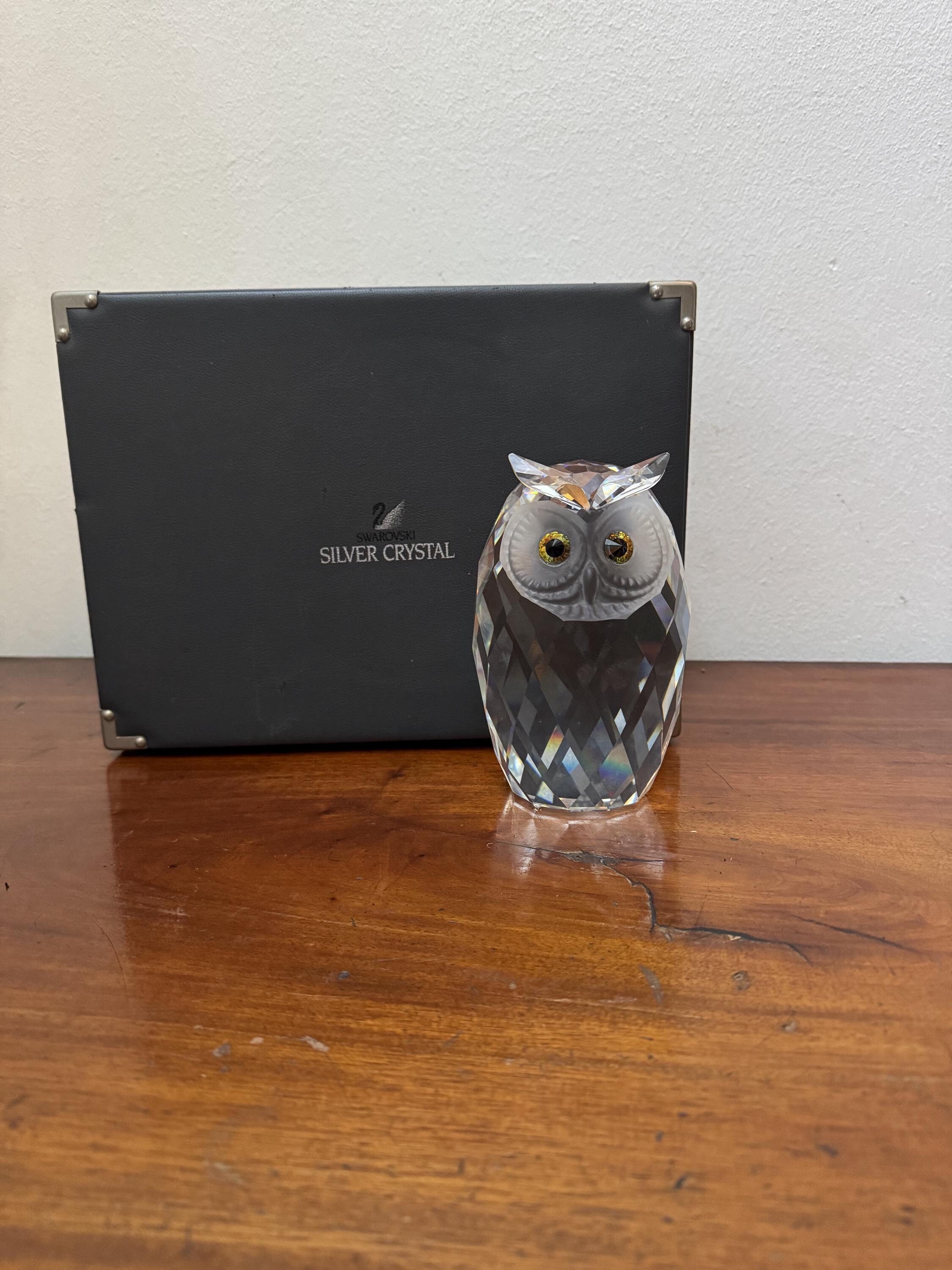 RARE Swarovski PRESTIGE Maxi Owl Figurune - Large Swarovski Owl