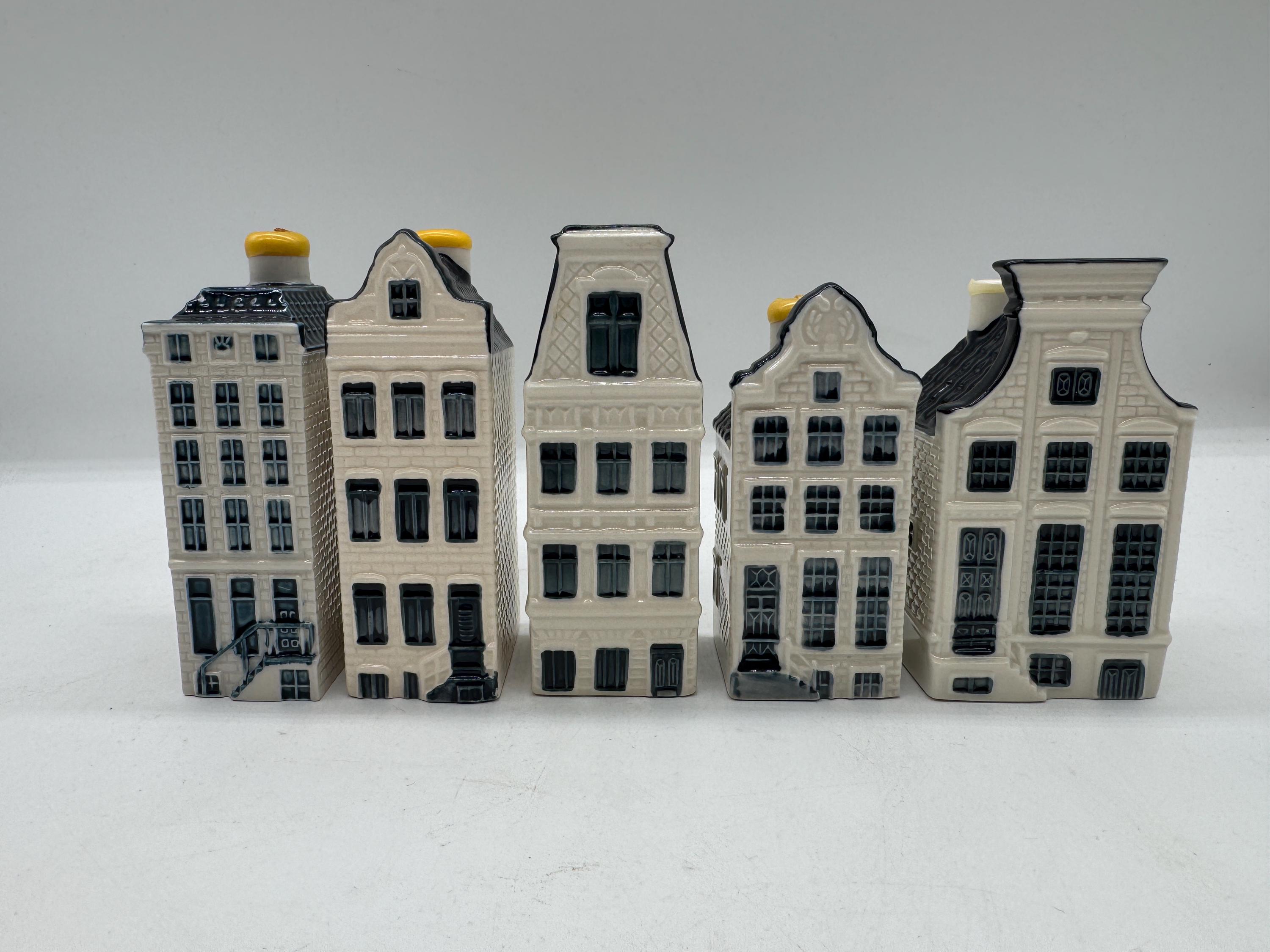 KLM Miniature Amsterdam Houses: Business Class Porcelain