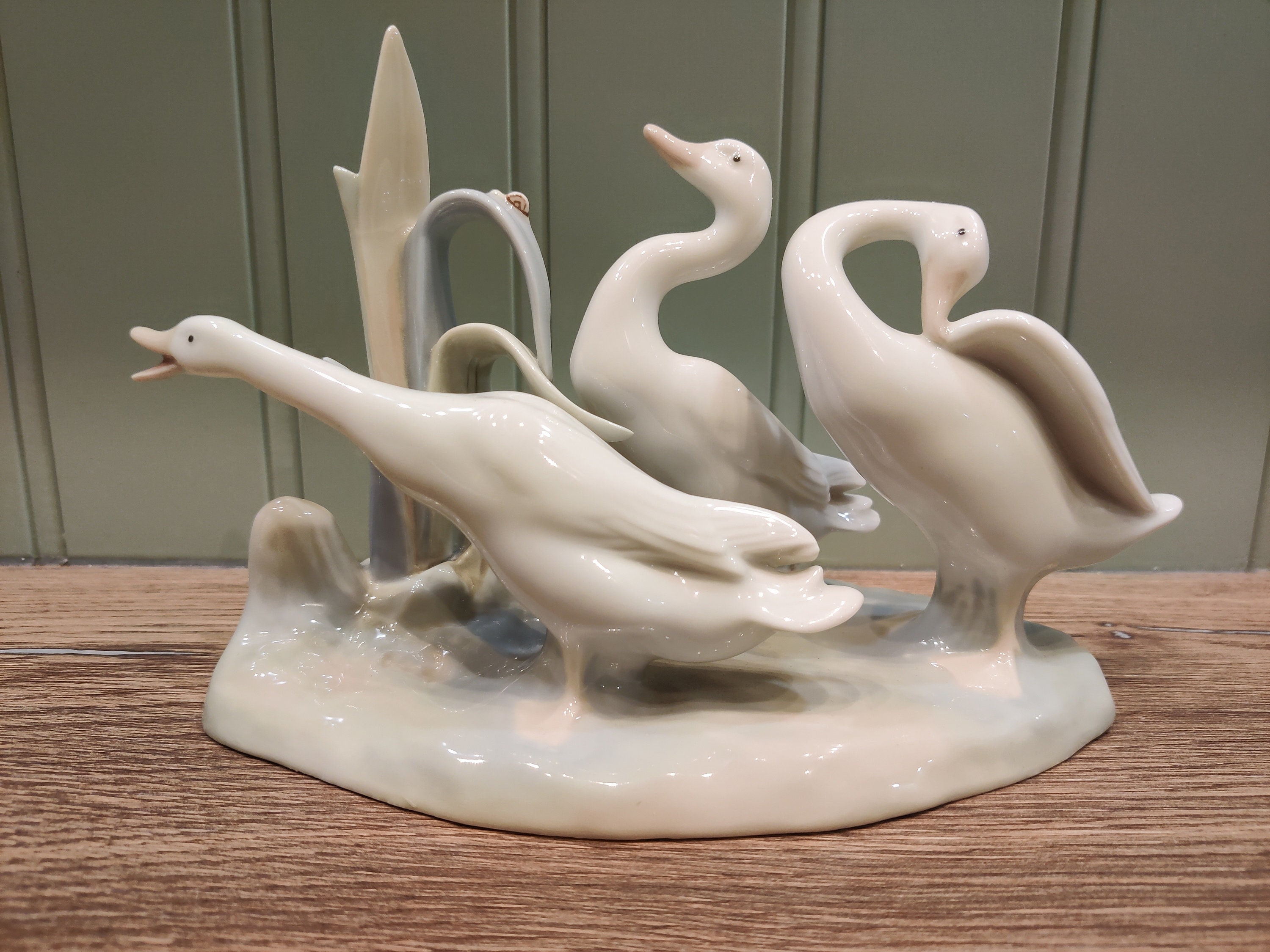 Lladro #4549  figurine drie ganzen - porselein figuur - Gemaakt in Spanje - Handgemaakt - design Fulgencio Garcia
