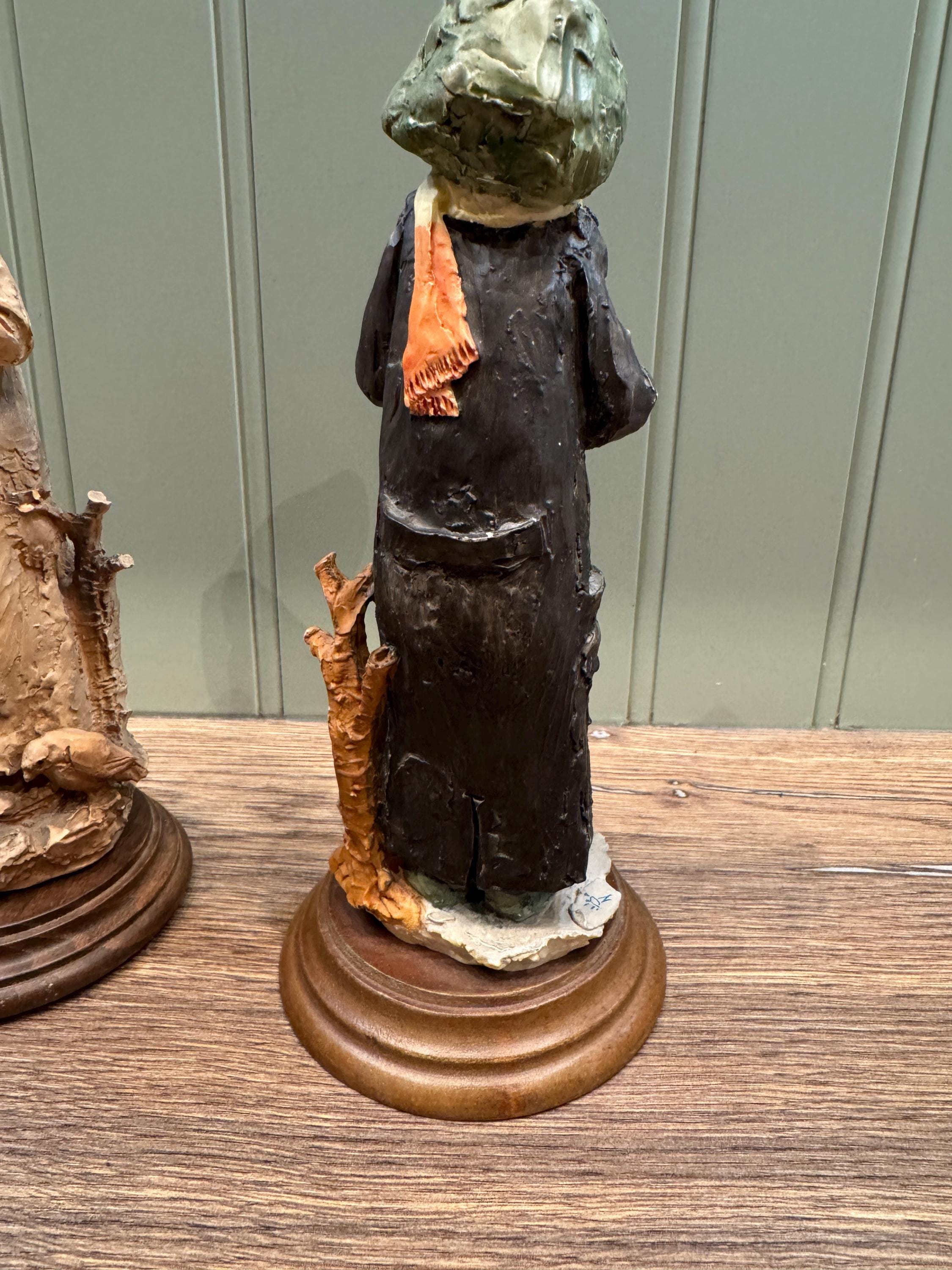 カポディモンテ少年フィギュアセット：イタリアの寒冷地の像、マークと