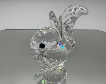 Swarovski Crystal Squirrel Figurine with Nut - Max Schreck