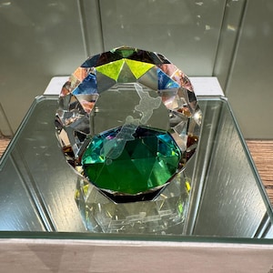 New Zealand Swarovski Paperweight - Crystal - colored bottom - figurine - Swarovski crystal figurine