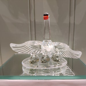 Swarovski Swan Family - Swarovski Crystal - Mother swan with babies - Swarovski Crystal