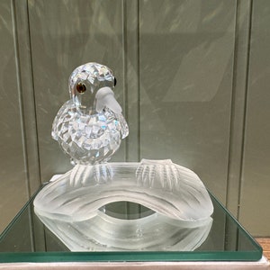 Damaged Swarovski Crystal Dove Figurine - 1989 Annual Edition